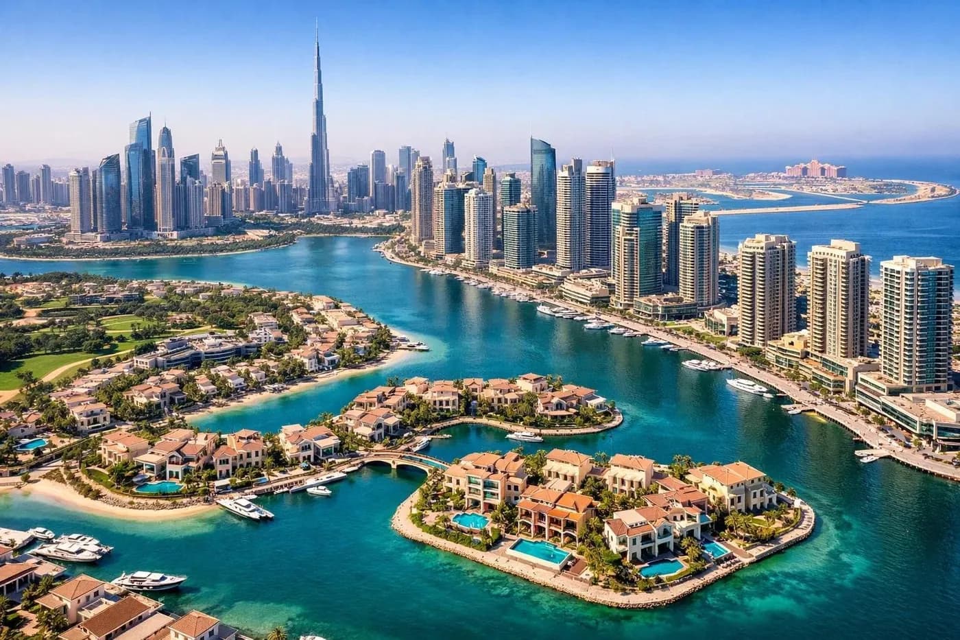 Rooftopzwembad en moderne woonomgeving in Dubai